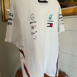 F1 Racing Merch Mercedes-Benz Petronas Tommy Hilfiger Racing White T-Shirt Large